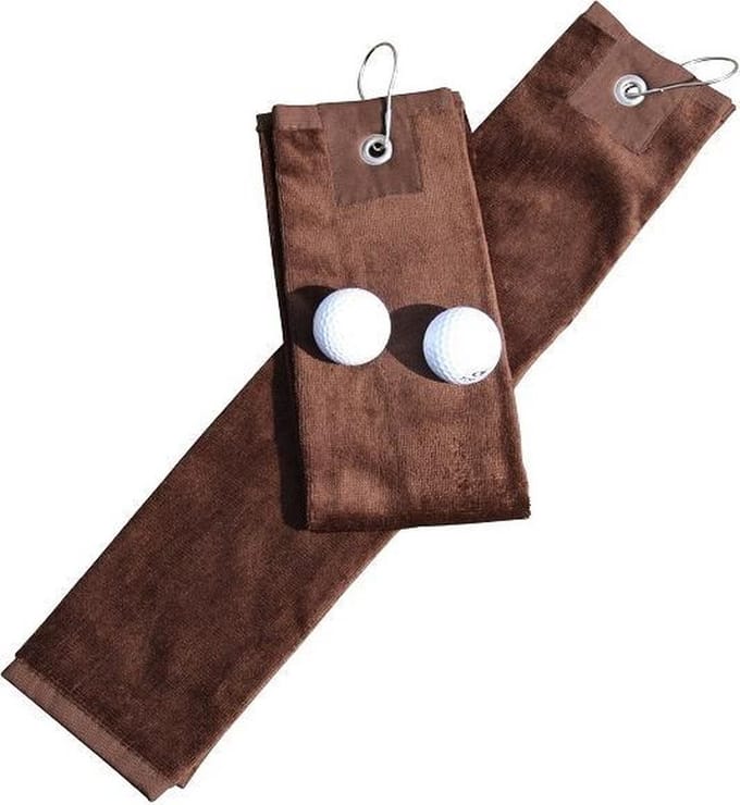 ARTG - Golf Handdoekje DeLuxe - Velours - Bruin - Set 5 stuks