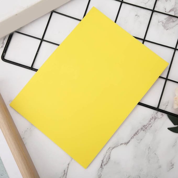 Tampon en gelée caoutchouc double couche bloc de sculpture fin pour tampons faits main DIY Jaune Blanc yellow