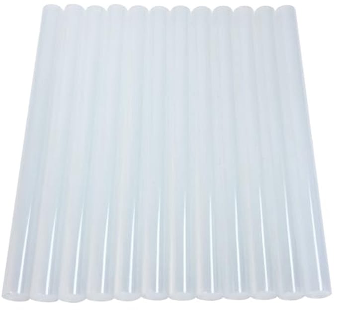 Lijmpatronen 12 stuks 11 mm x 150 mm voor lijmpistool - Transparant