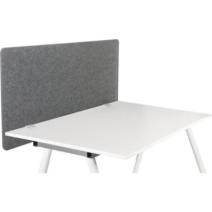Akoestische tafelscheidingswand FLEXMIUT 3D 120x60x2,1 PET grijs hjh OFFICE