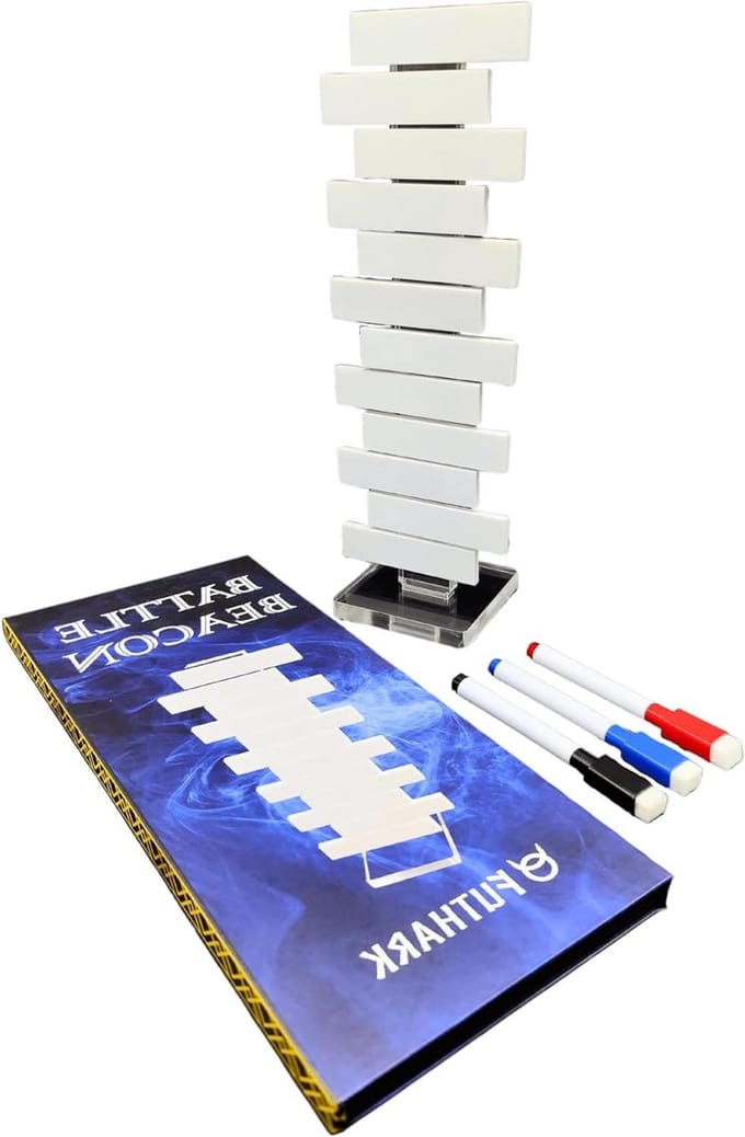 Initiative Tracker - RPG Tracker - Speloverzicht Houden - Magnetische Vlaggen - 11.2 x 3.1 inches - Wit