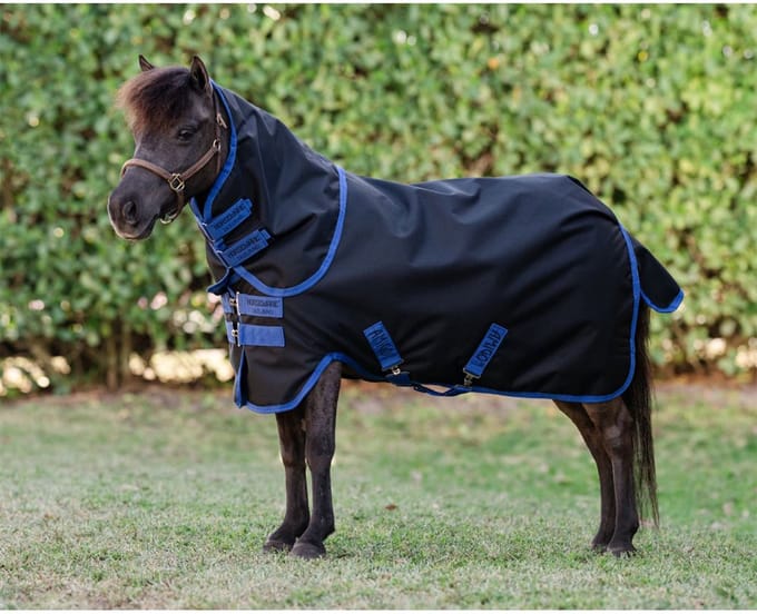 HorseWare Amigo Ripstop 900D Plus Petite Turnout 200g 70/105/3.6 Black/Blue