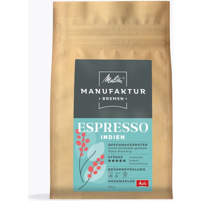 Melitta® Manufaktur Bremen Espresso Single Origin Boerenkoffie 500g