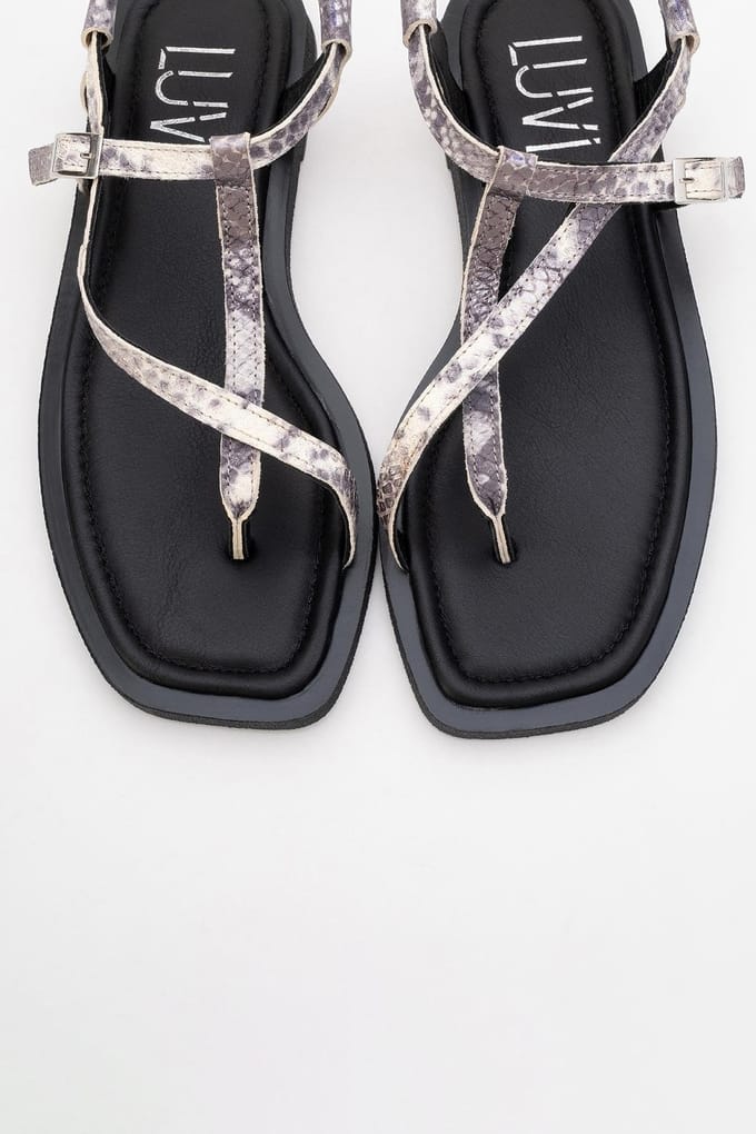 Morgana Leer Thong Sandaal (Women)