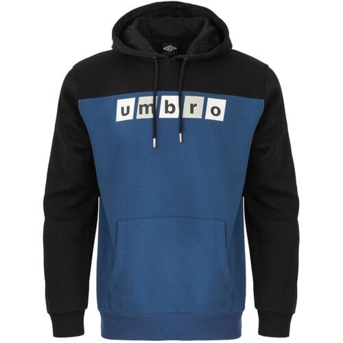 Umbro Heren hoodie (Grijs/Donkerblauw, M)