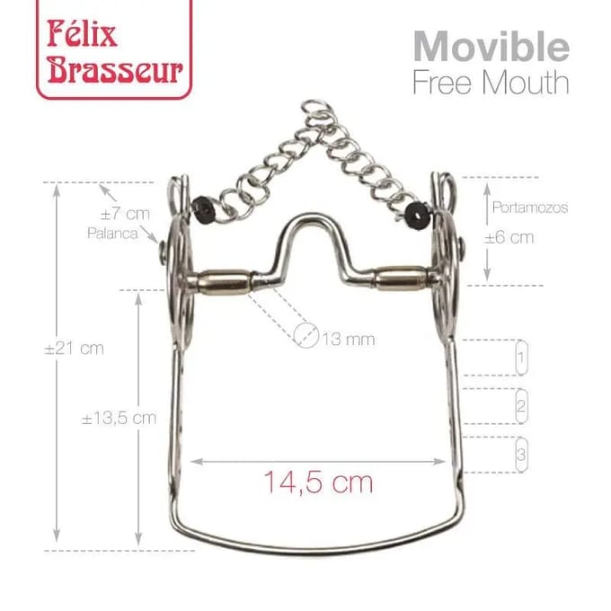 Monds voor paard mobiel Zaldi Felix Brasseur FB21212111-56W/B
