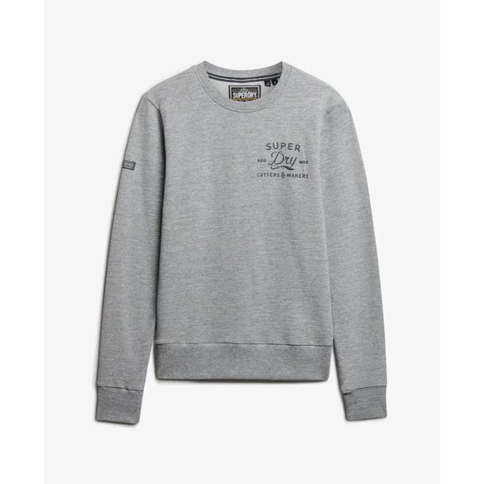 Superdry Cutters And Makers Relaxed Sweatshirt Grey Grootte: XL