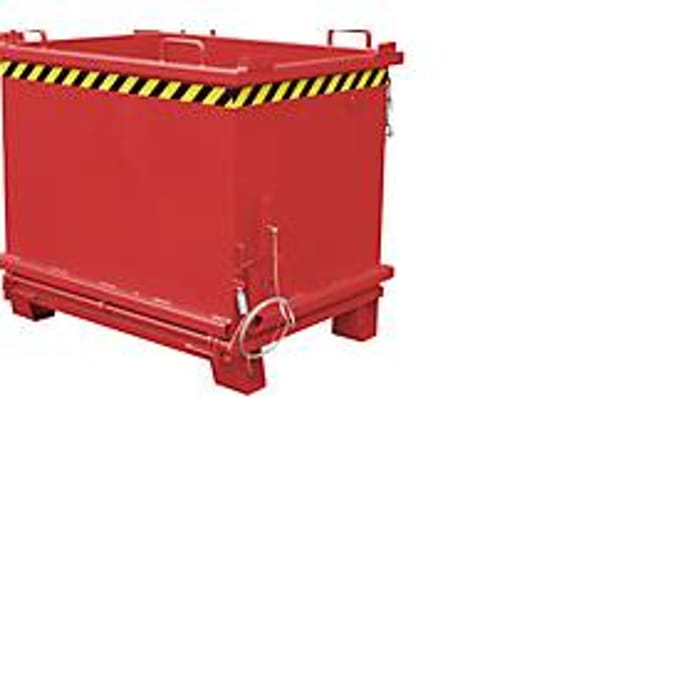 Bodemklepcontainer SB 1500, rood