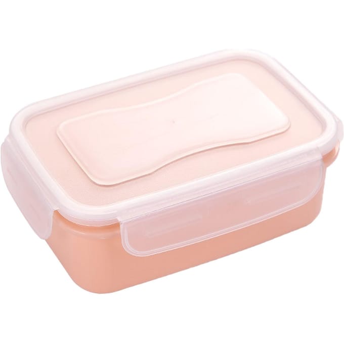 Voedselcontainers Bento Box Mini Koelkast Organizer met Deksel Rechthoekig Luchtdicht Voedsel white