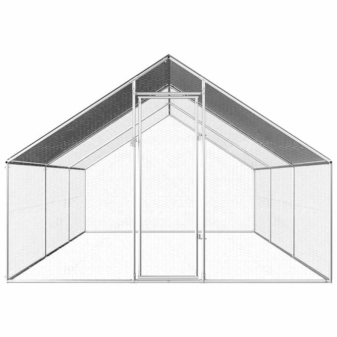 vidaXL - Kippenhok - 2,75x6x1,92 - m - gegalvaniseerd - staal
