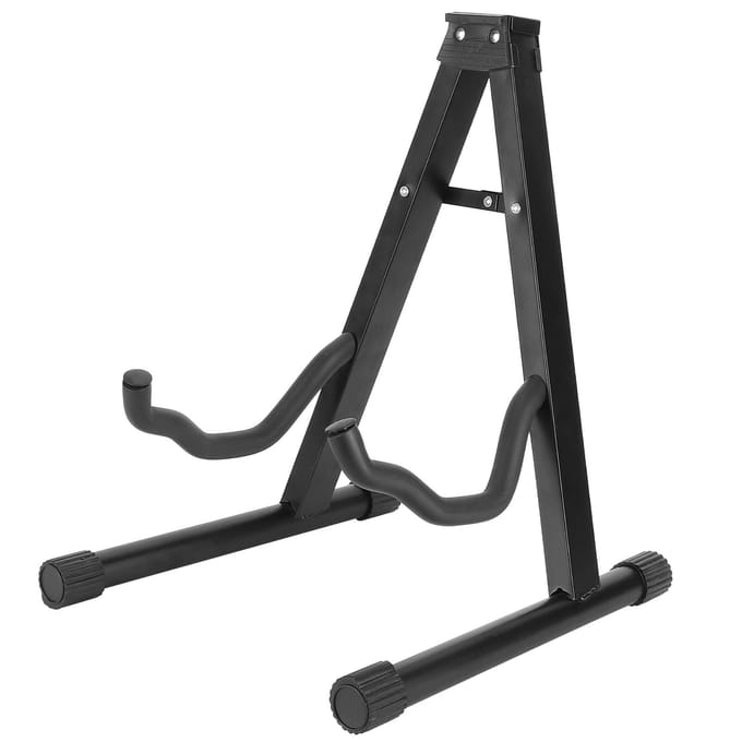 Gitaarstandaard AF-frame opvouwbare displayhouder voor akoestische en elektrische gitaren, draagbare opbergstandaard. black