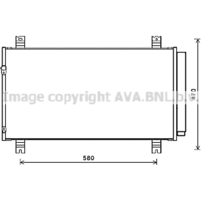 Condensator, airconditioning AVA COOLING MT5258D AVA