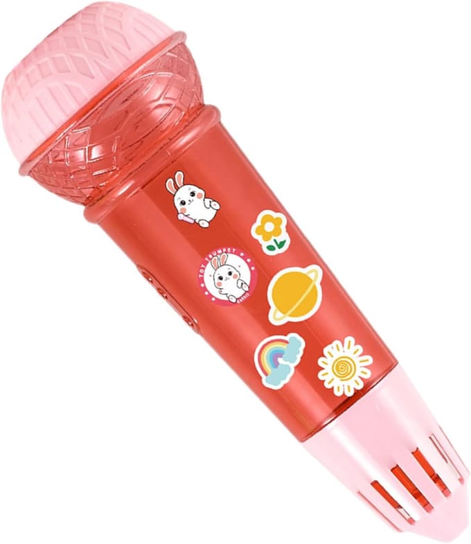 Kind Microfoon - Speelgoed Microfoon - Zingen en Praten - Echo Functie - 24.5 cm - Roze