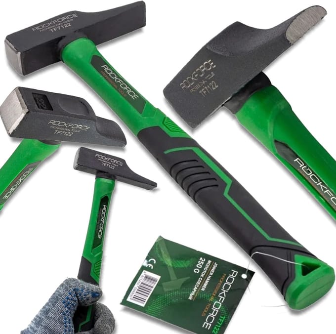Rockforce Serie - Ergonomische Smeedhamer - 250g - Bladeren Rechtmakend - Metaalbewerking