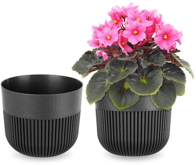 KADAX Bloempot Alia 13 grafiet