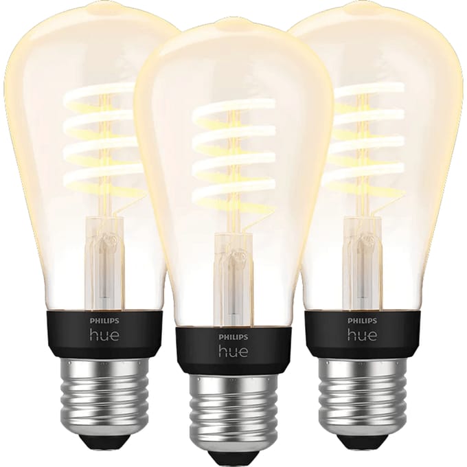 Philips Hue Filamentlamp White Ambiance Edison E27 3-pack