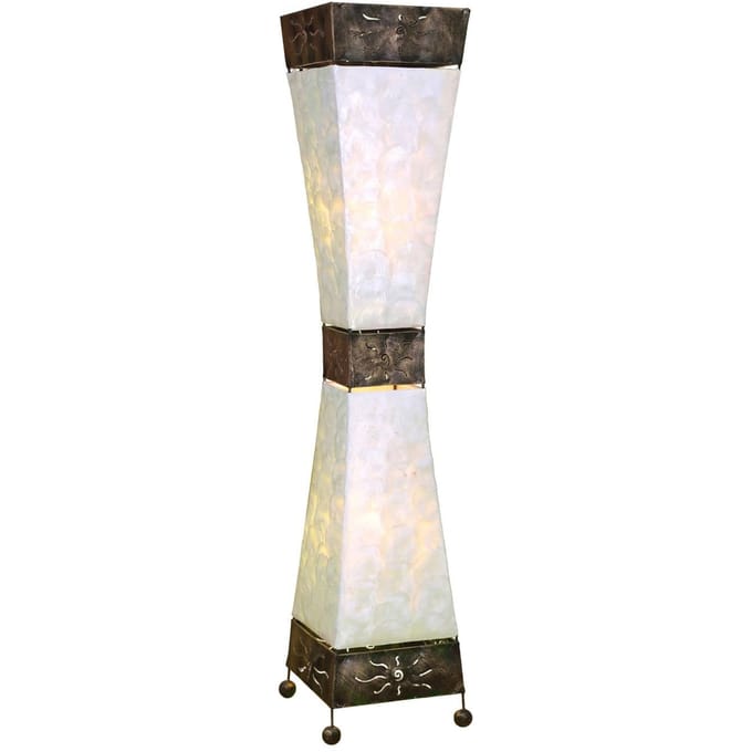 Woru Vloerlamp Adrian, Capiz schelpen, hoogte 100 cm