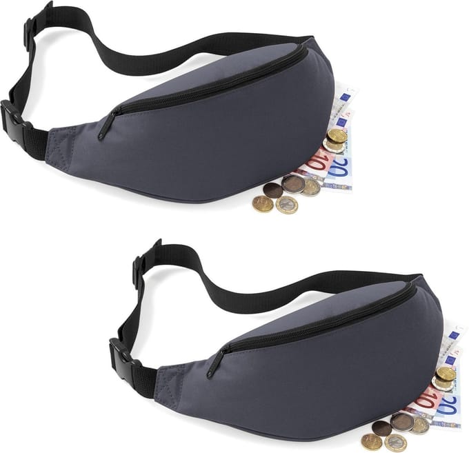 2 x Bagbase Sport Heuptas Graphite 2.5 Liter