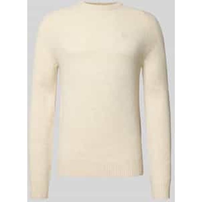 Regular fit gebreide pullover van pure wol