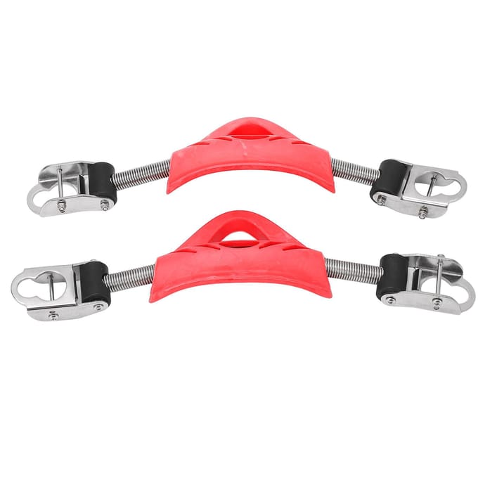 2 STUKS Duikvin Veerband 316 Roestvrij Staal Dubbel Gebruik Scuba Duikvin Veer Hielband rood