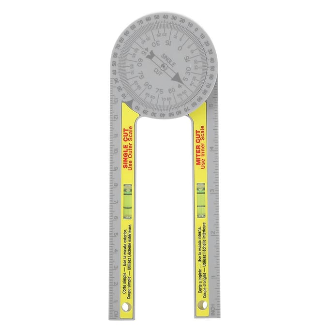 Règle d'angle Goniomètre de haute précision Instruments de mesure pour le travail du bois gray