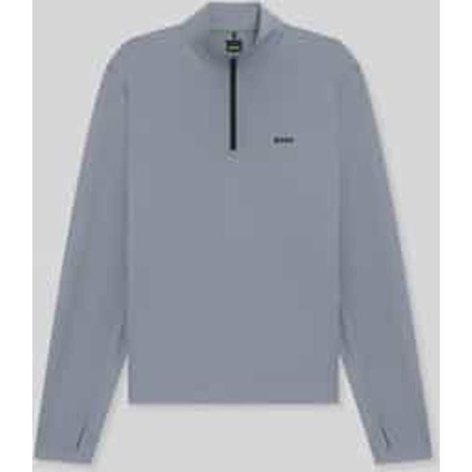 Regular Fit sweatshirt met opstaande kraag model 'SW_Active QZ'