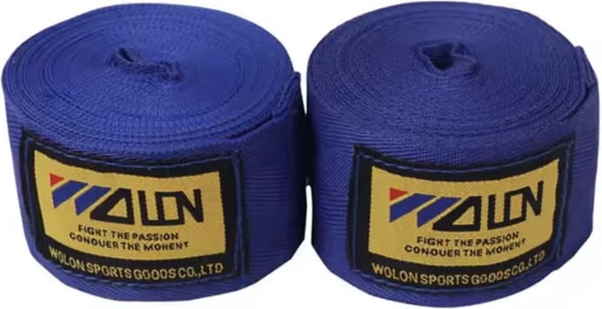 CHPN - Boks Bandage - Boks wraps - 2,5M - Blauw - 2 rollen - Katoen - Boksen - Straps - Boksbandages
