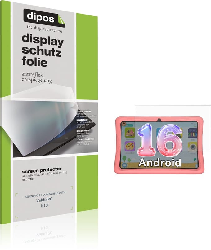 dipos – 2x Matte Beschermfolie geschikt voor VekfulPC K10 | Krasbestendige & antireflecterende Screenprotector Ultra-Thin
