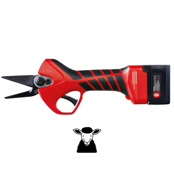 FELCO 834H Professionele Accu Hoefschaar Voor Hoefbekappen - Met 2 Accu's & Display