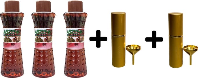 Abzehk Eau de Cologne Kastanje 400ml 3x + Parfumverstuiver 2x