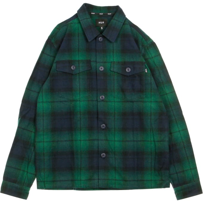 John Bdu herenoverhemd met lange mouwen L/s geweven overhemd donker marineblauw