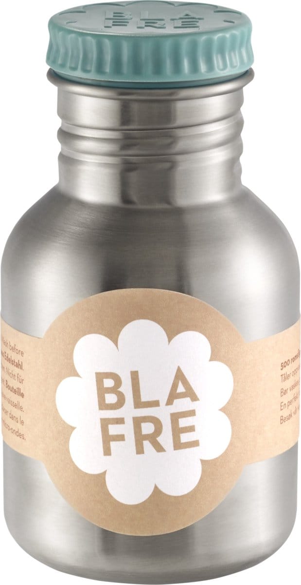 Blafre stalen drinkfles blauw - 300 ml