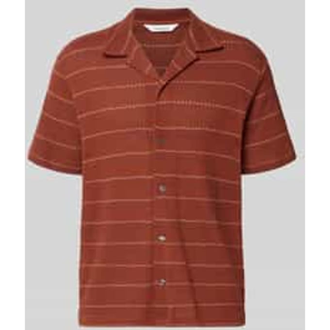 relaxed fit vrijetijdsoverhemd van katoenmix met viscose, model 'MARC'