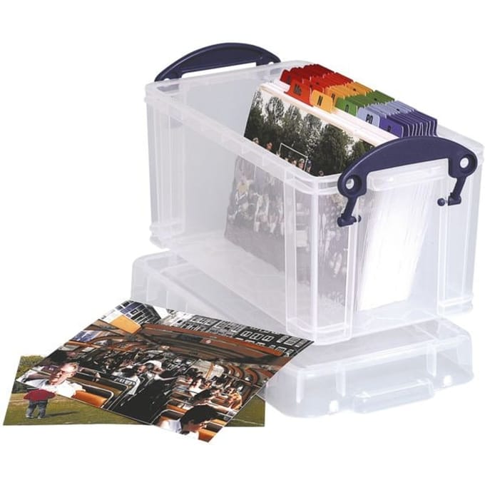 Opbergbox Really Useful 2.1 liter 240x130x125mm transparant wit
