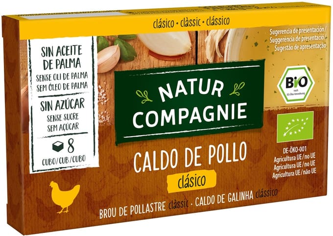 Natur Compagnie Kippenbouillon 8 blokjes bio 88 Gram