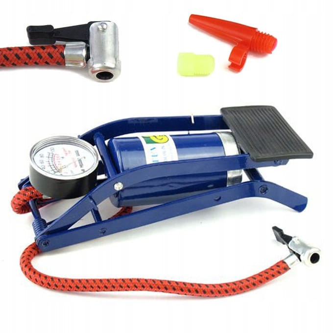 Voetpomp - Eenkruik - 100 PSI - Slang 52 cm