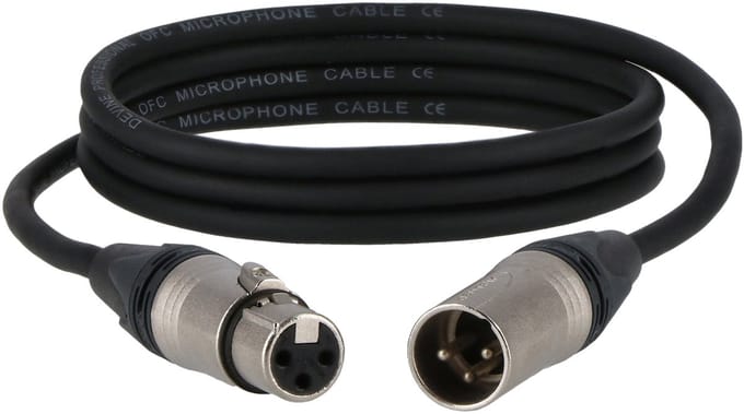 Devine XLR microfoon/signaalkabel Neutrik-connectoren 1.5m (50x)