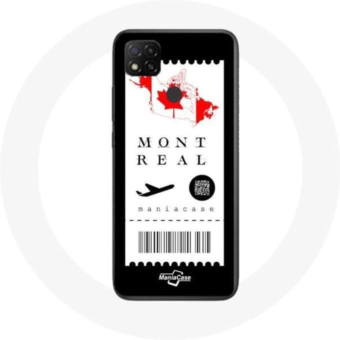 Xiaomi Redmi 9C Case Montreal-vliegticket