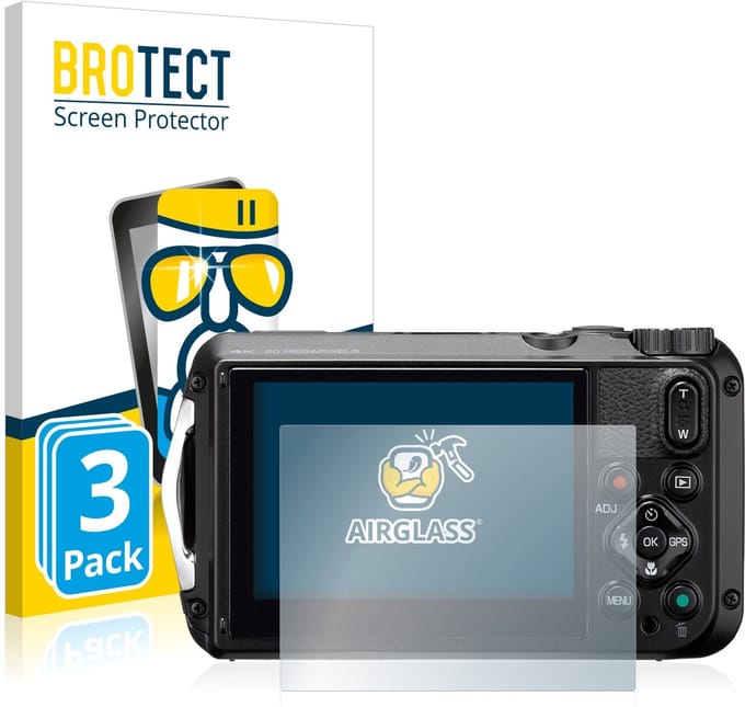 Screenprotector 3 Stuks voor Ricoh WG-6 Beschermglas transparant