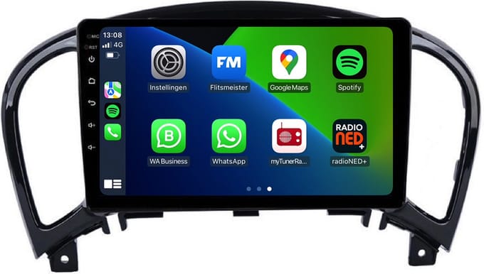 Carplay autoradio voor Nissan Juke | 2010 t/m 2019 | Android 13 | Draadloos Apple Carplay & Android Auto | 2GB + 32GB | 8-Core processor | Davilon | 2025 model | 2010 2011 2012 2013 2014 2015 2016 2017 2018 2019 | Bluetooth & Wifi