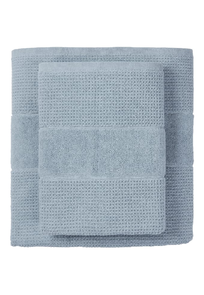 Douchehanddoek, set van 2 stuks, 70 x 140 cm, blauwgrijs - SCHIESSER Home 70*140