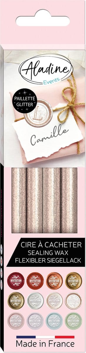 Aladine - Wax Stick Glitter Pearly (4pcs) (72445)