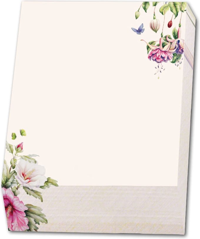 Memo blocnote: Hibiscus, Janneke Brinkman-Salentijn