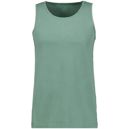 Ragman Ondermode Uni Tank Top Single Jersey Groen / male