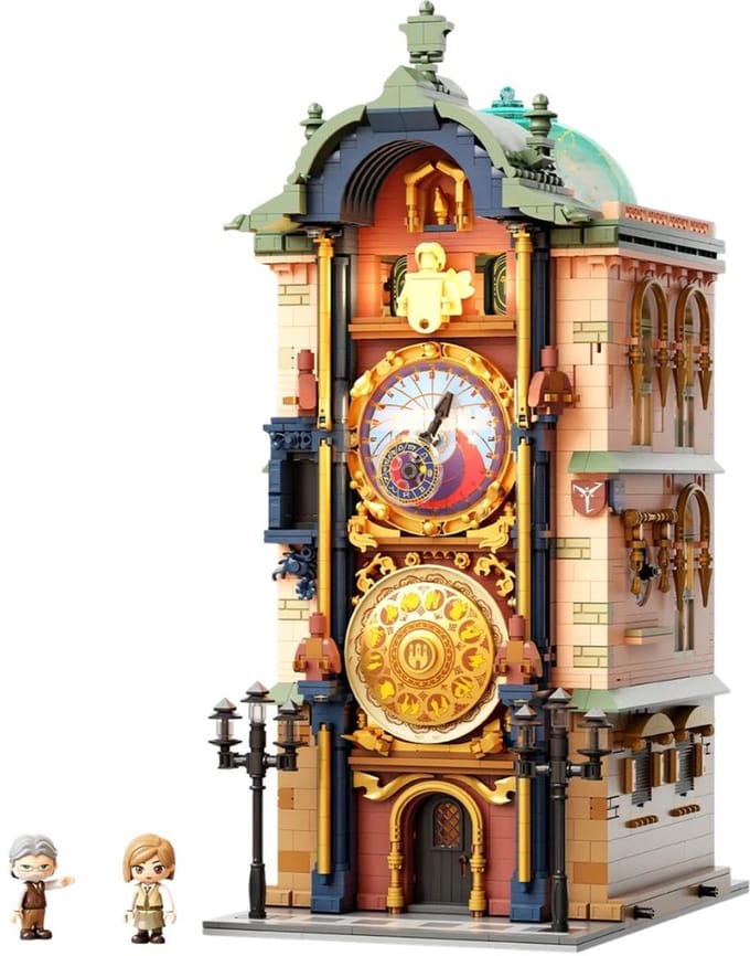 Pantasy, 3D Bouwblokjes, Modular Building, Prague Astronomical Clock, 85045, 19x25,6x41,8cm