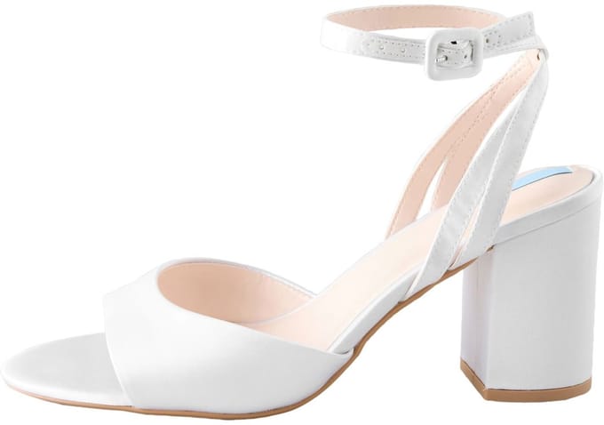 Next - Dames - Forever Comfort® bruiloftspumps met ronde neus en blokhak - Wit