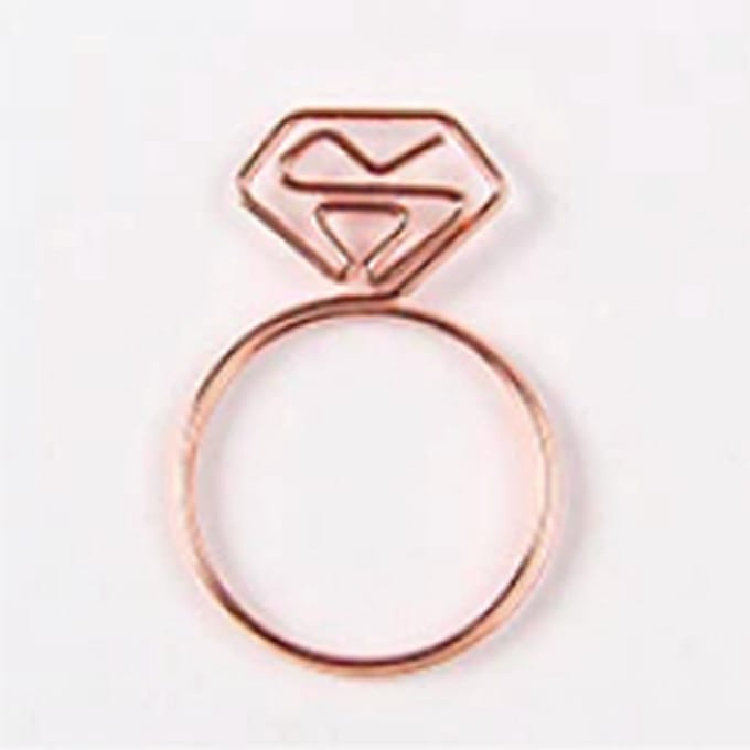 ProductGoods - Paperclips Ring Roségoud -2,5 cm - 10 stuks