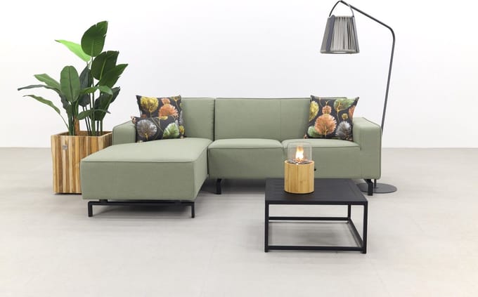 Boavista/Toronto loungebank chaise longue - Heritage leaf - 3-delig - rechts