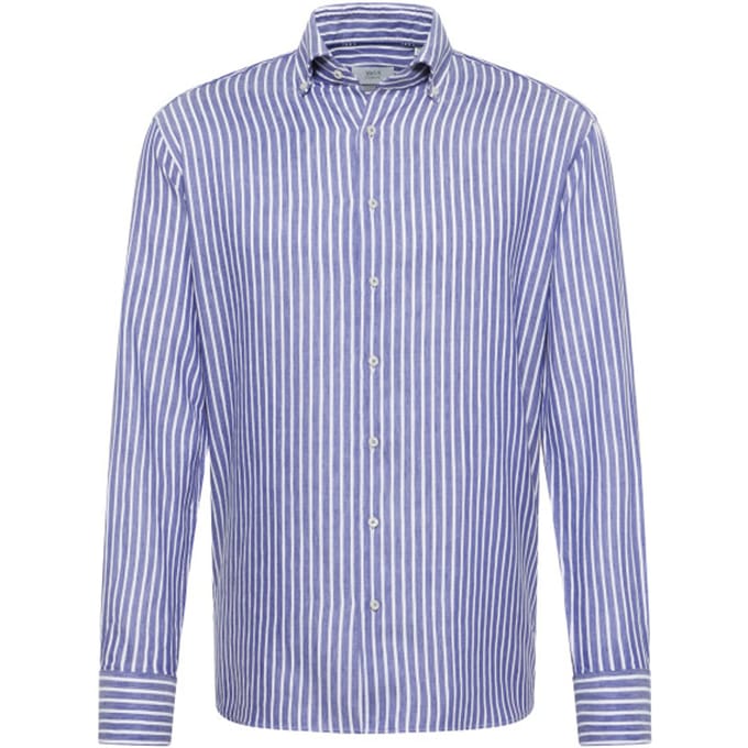 Eterna  Lange Mouw Overhemden Blauw 4181 Xs84