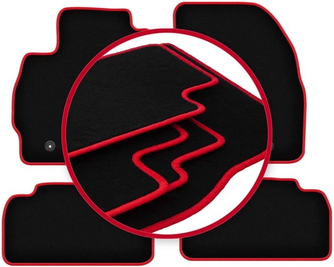 CARLUX-RED automatten voor: Mazda 5 II minivan (2010-)